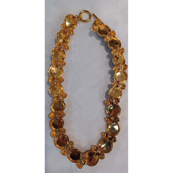 LOT OF BLACK, GOLD TONE NECKLACES, EARRINGS UNBRANDED 11 PIECES - Picture 5 of 16